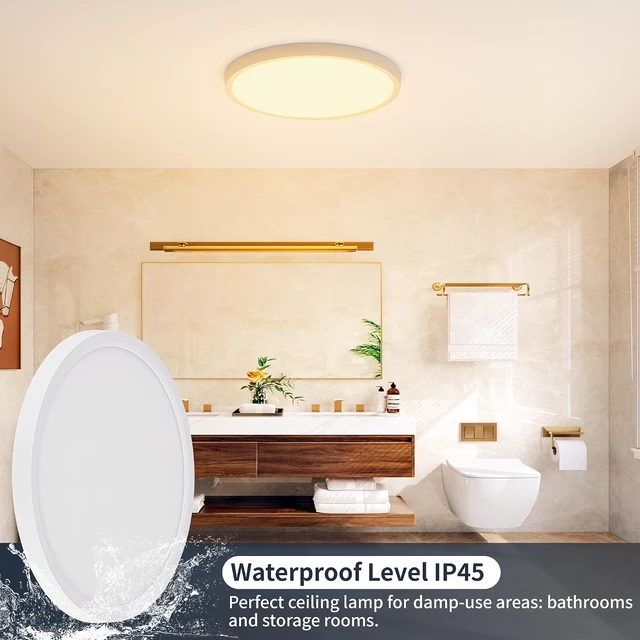 Alt view image 5 of 7 - 4Pcs 9 Inch Light Fixtures Ceiling Mount Bathroom Bedroom Closet Led Lights