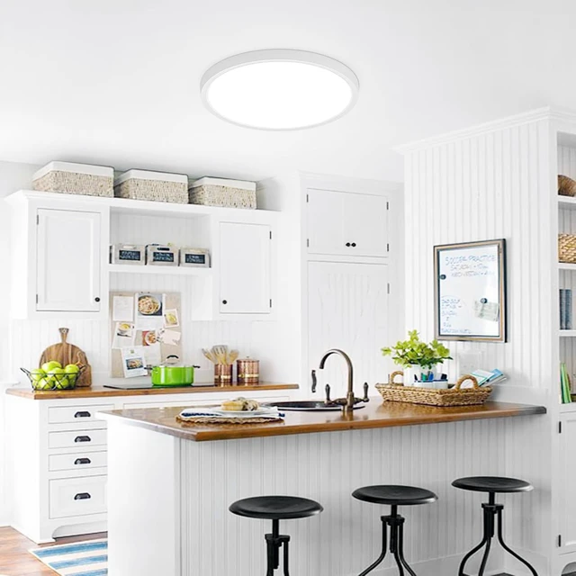 Alt view image 7 of 7 - 4Pcs 9 Inch Light Fixtures Ceiling Mount Bathroom Bedroom Closet Led Lights