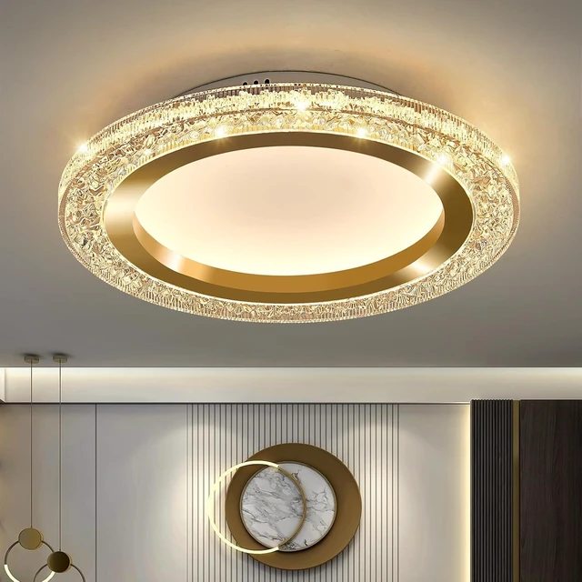 Main image of UOFUS 28W Gold LED Flush Mount Ceiling Light 12inch Modern Round Ceiling Light Fixture 3000K-6000K Super Bright Circle Ceiling Lamp for Bedroom Kitchen Bathroom Entryway Hallway Stairwell