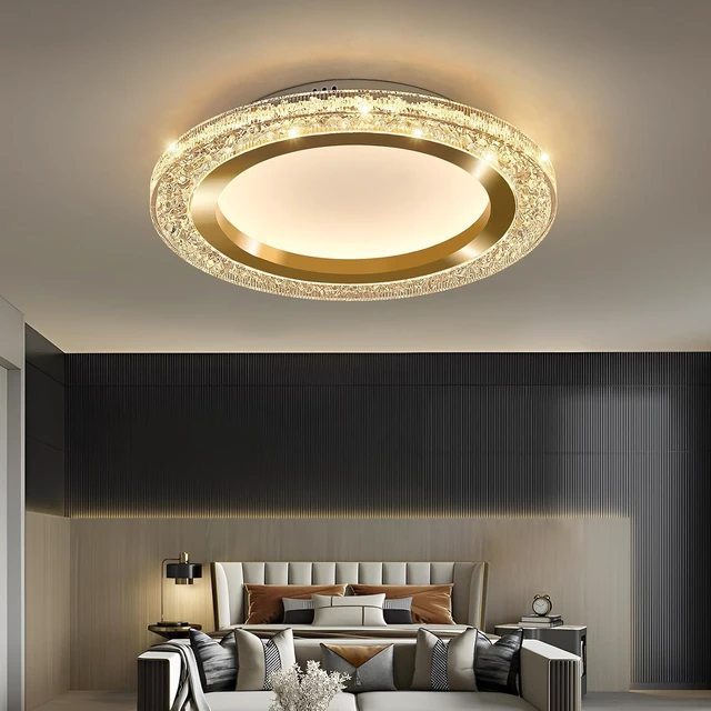 Alt view image 7 of 7 - UOFUS 28W Gold LED Flush Mount Ceiling Light 12inch Modern Round Ceiling Light Fixture 3000K-6000K Super Bright Circle Ceiling Lamp for Bedroom Kitchen Bathroom Entryway Hallway Stairwell