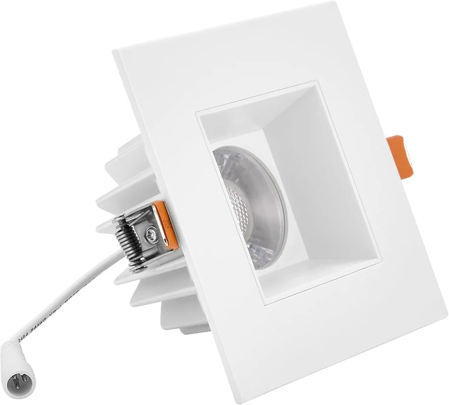 Alt view image 2 of 7 - Maxxima 4" Anti-Glare LED Square Downlight, 1200 Lumens, 5 CCT, White