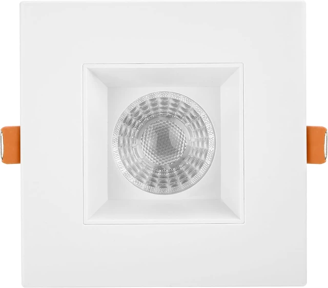 Alt view image 3 of 7 - Maxxima 4" Anti-Glare LED Square Downlight, 1200 Lumens, 5 CCT, White