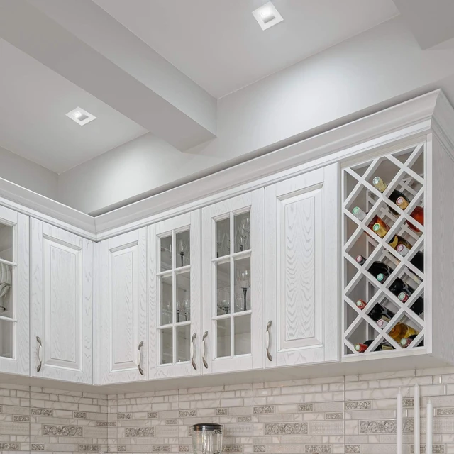 Alt view image 7 of 7 - Maxxima 4" Anti-Glare LED Square Downlight, 1200 Lumens, 5 CCT, White