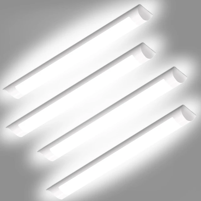Main image of DAKASON 4-Pack 2FT LED Shop Light for Garage Ceiling, 18W 2160lm 3/4/5000K