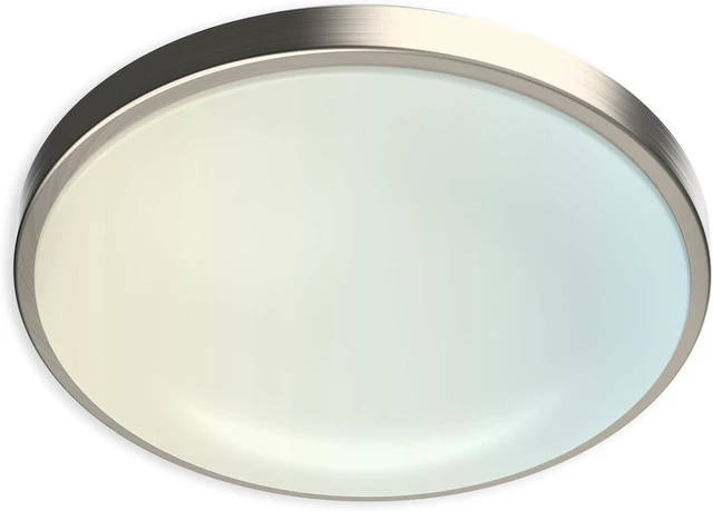 Main image of 13" LED Flush Mount Ceiling Light Brushed Nickel Dimmable Adjustable Color Temperature Cozy Warm to Cool White Daylight 2700K 3000K 3500K 4000K 5000K Selectable 5CCT (13 inches)
