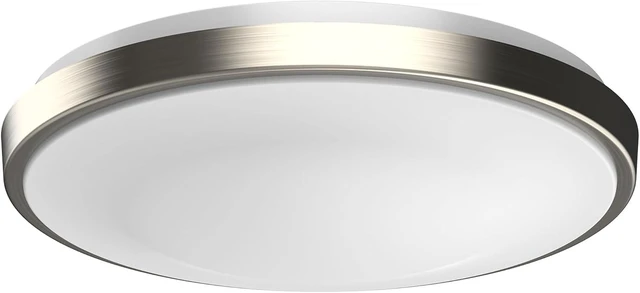 Alt view image 6 of 7 - 13" LED Flush Mount Ceiling Light Brushed Nickel Dimmable Adjustable Color Temperature Cozy Warm to Cool White Daylight 2700K 3000K 3500K 4000K 5000K Selectable 5CCT (13 inches)