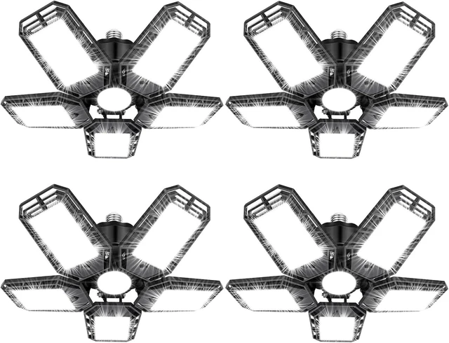 Main image of Luyata LED Garage Lights 4 Pack, 180W 18000LM 6500K Ceiling LED Shop Light