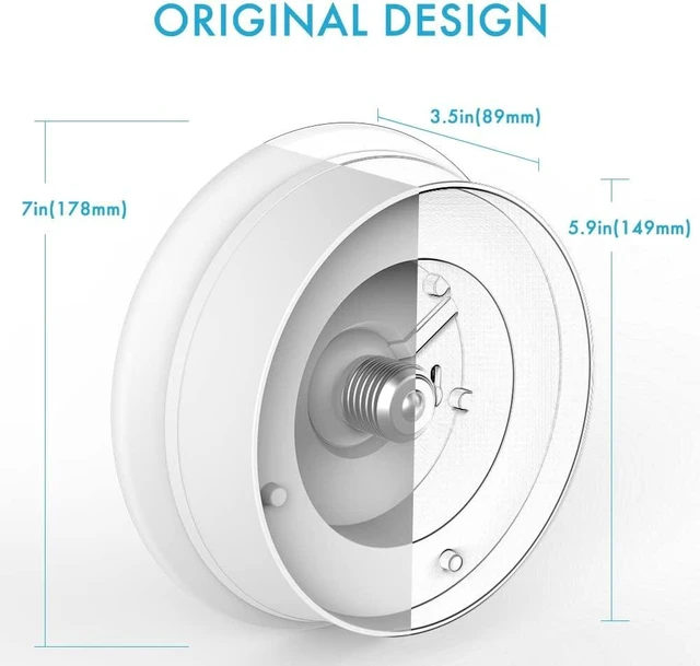 Alt view image 4 of 7 - Lightdot 2 Pack 7 Modern LED Ceiling Light with Pull Chain 12W 4000K, 1300lm, 125W E26 Bulb Replacement, Energy Saving Flush Mount Lighting for Closets/Bedroom/Corridor
