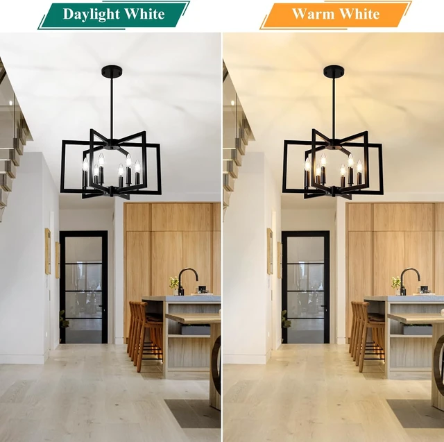 Alt view image 3 of 7 - Bairth 20"-62" Height Adjustable Black Kitchen Chandelier for Dining Room