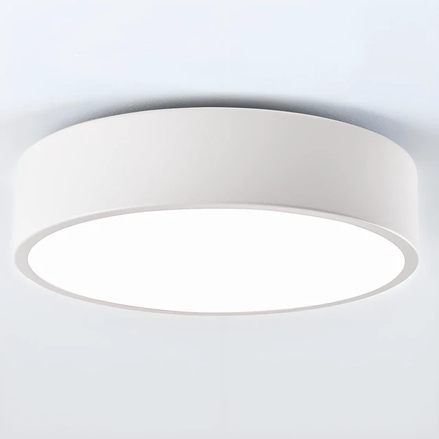 Main image of 2-Light Modern White Flush Mount Ceiling Light 11.8 Inch