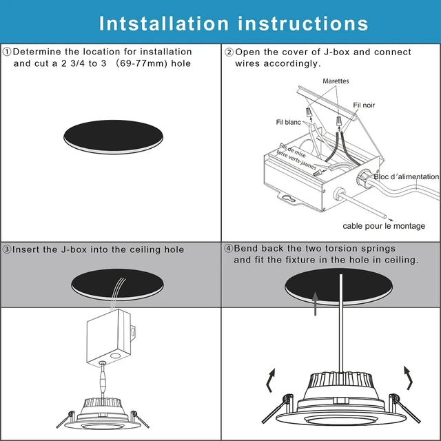 Alt view image 7 of 7 - 3 Inch Waterproof Recessed Shower Light, 9W LED Gimbal Recessed Lighting, 3CCT Adjustable Canless Ceiling Downlight for Bathroom, Kitchen, Bedroom