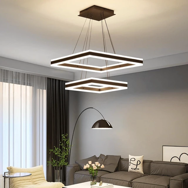 Main image of Modern Ceiling Chandeliers, with Remote Control Dimmable 3 Color Mode & Brightness (Warm & Cool & Neutral Light) Ceiling Chandelier, Acrylic Anti-Flicker Dining Light Fixture for Kitchen