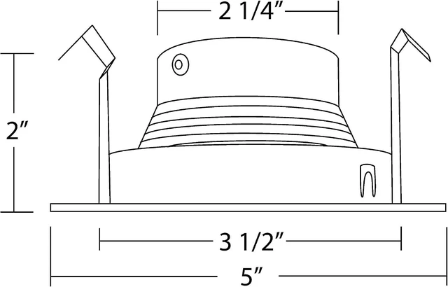 Alt view image 7 of 7 - NICOR Lighting 4 inch Black Recessed Baffle Trim for MR16 Bulb (14002BK)