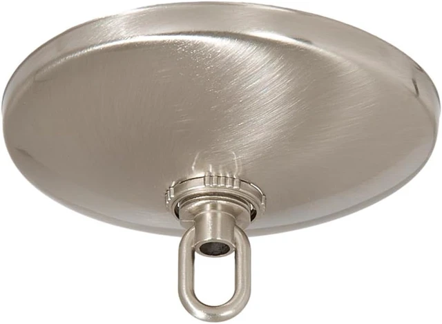 Main image of B&P Lamp® Screw Collar Ceiling Light Canopy Plate Kit (Satin Nickel)