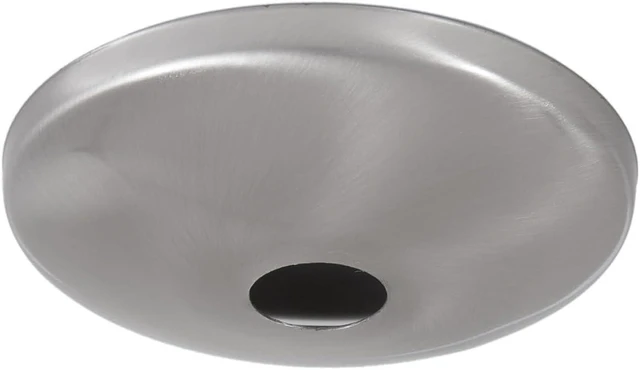 Alt view image 4 of 5 - B&P Lamp® Screw Collar Ceiling Light Canopy Plate Kit (Satin Nickel)