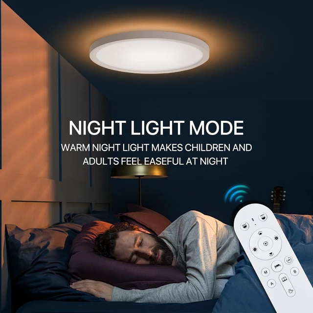 Alt view image 4 of 7 - Dimmable LED Flush Mount Ceiling Light Fixture,2000K Warm Night Light(1Pcs)