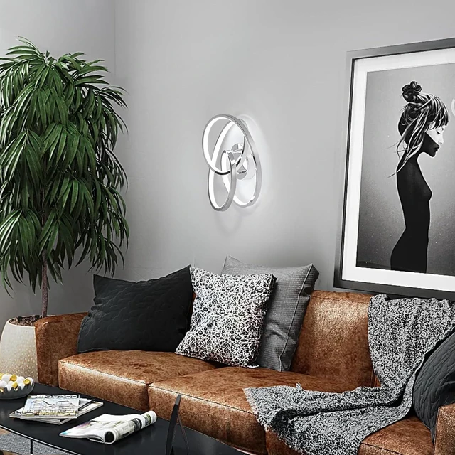 Alt view image 7 of 7 - LED Ceiling Light Fixtures,36W Flush Mount Modern LED Ceiling Light,Cool White 6000K Close to Ceiling Lights for Hallway Bedroom Dining Room Kitchen Bathroom (Chrome, 6000K)