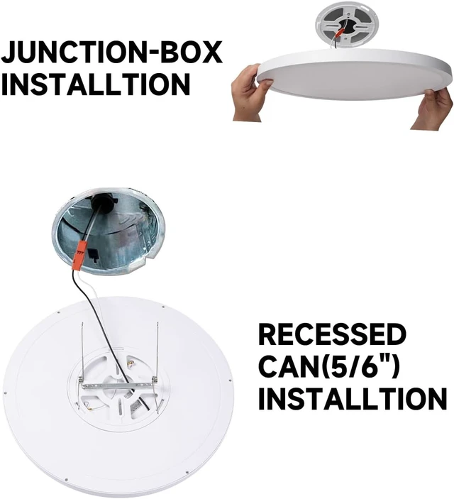Alt view image 7 of 7 - 8Inch Low Profile Ceiling Light, 15W 1200LM 5CCT Ultra Thin Surface Mount Light for Wet Location, No Flicker and Dimmable Flush Mount Lighting, 8 Inch 4Pack Gold