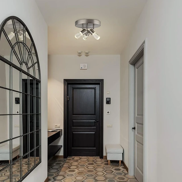 Alt view image 7 of 7 - kadision 3-Light Semi Flush Mount Ceiling Light, Adjustable Beam Angle