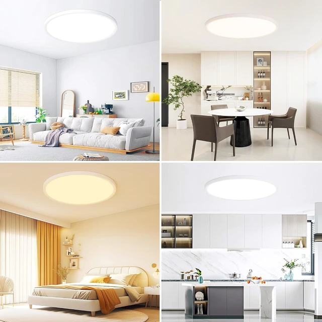 Alt view image 7 of 7 - 24 inch Flush Mount Led Ceiling Light, 48W Ultra Thin Dimmable