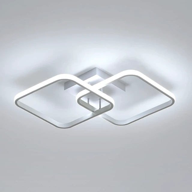 Main image of DELIPOP 23 Inch Modern LED Ceiling Light, 42W 6500K Flush Mount Ceiling Light, Acrylic Ceiling Lamp for Hallway, Living Room, Dining Room, Kitchen, Bedroom