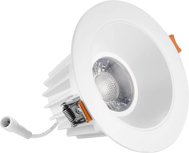 Alt view image 2 of 7 - Maxxima 4" Anti-Glare LED Downlight Canless, 1200 Lumens, 5 CCT, White