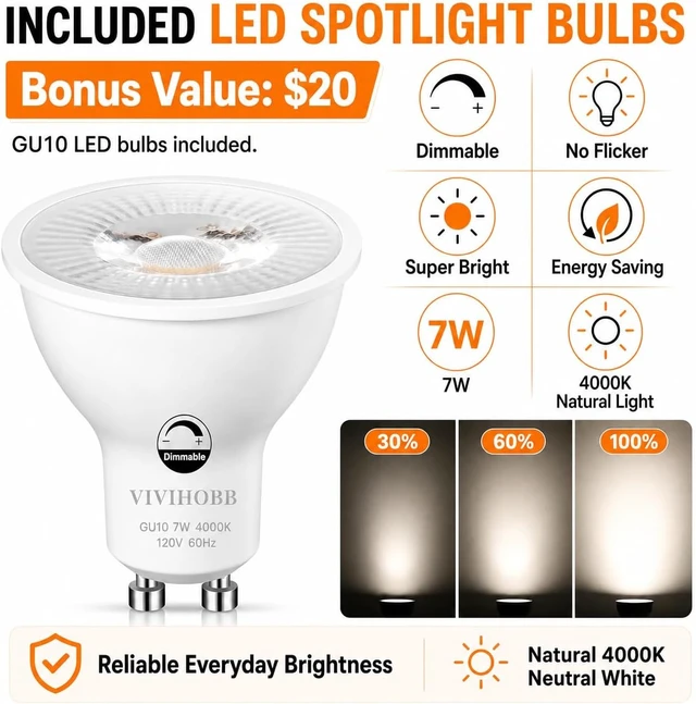 Alt view image 4 of 7 - 3 Light Plug in Track Lighting Kit,Modern Plug in Ceiling Light Fixture,16.4ft Cord,Timer & Dimming Switch,3 Way Ceiling Spot Lighting,Flexibly Rotatable Light Head (White)