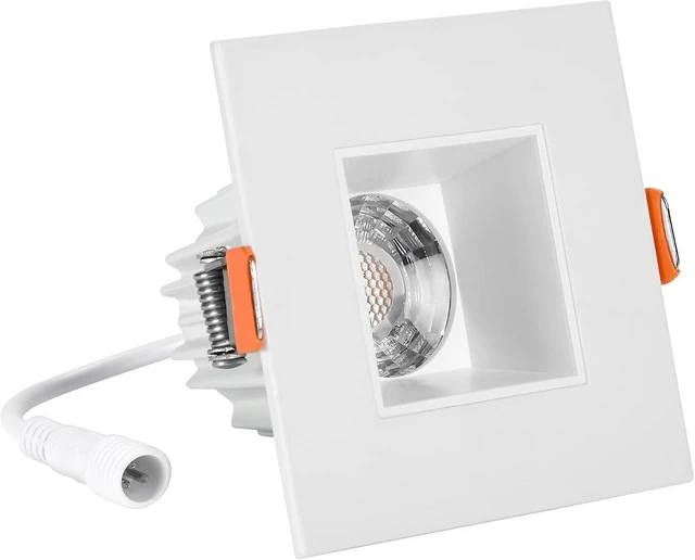 Alt view image 3 of 7 - Maxxima 2" Recessed Anti-Glare LED Downlight, White, 500 Lumens, 5 CCT