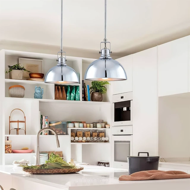 Alt view image 3 of 7 - Kira Home Belle 9" Modern Industrial Mini Pendant Light for Kitchen Island