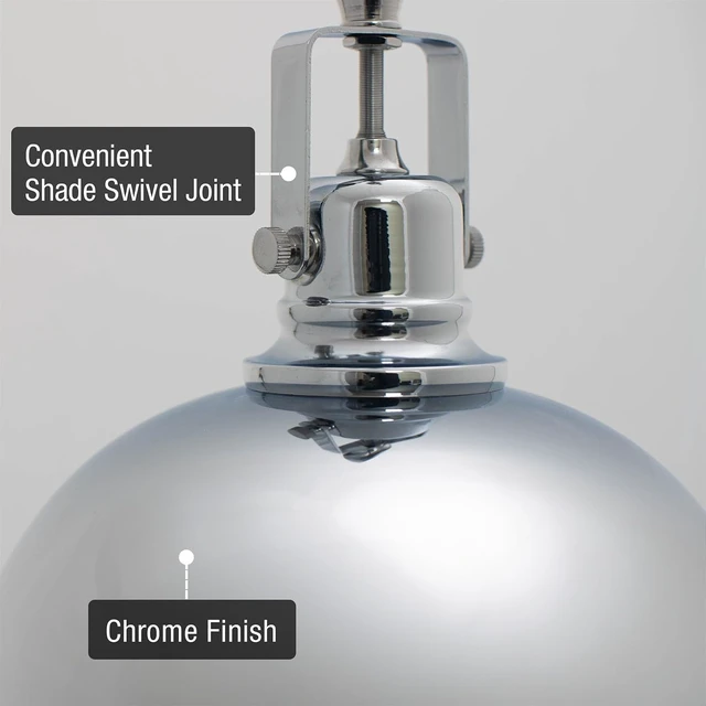 Alt view image 2 of 7 - Kira Home Belle 9" Modern Industrial Mini Pendant Light for Kitchen Island