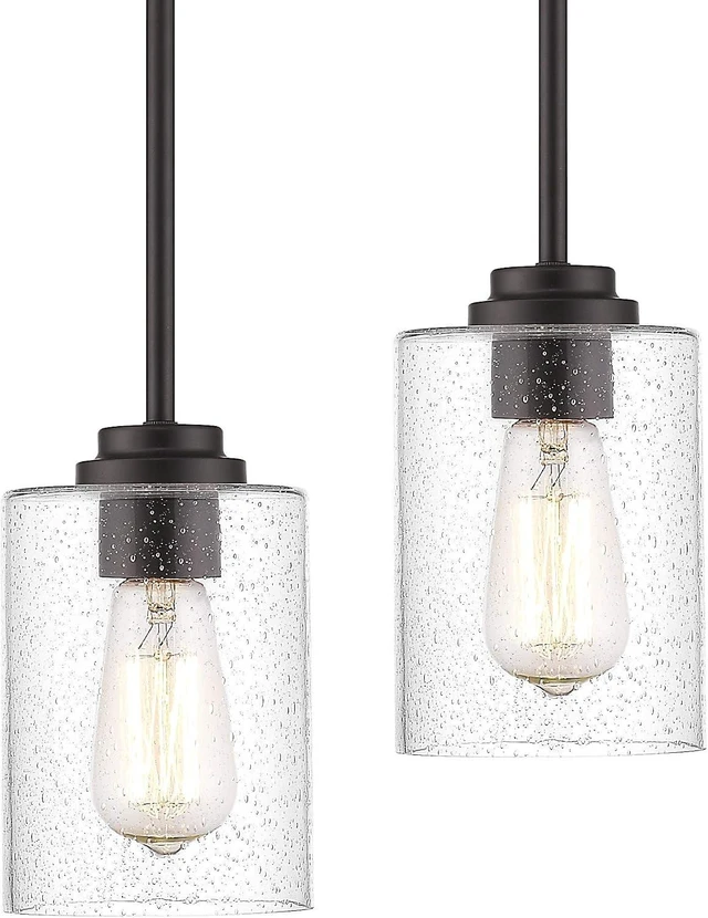 Main image of Beionxii Pendant Lights Kitchen Island, Farmhouse Pendant Light, 2 Pack