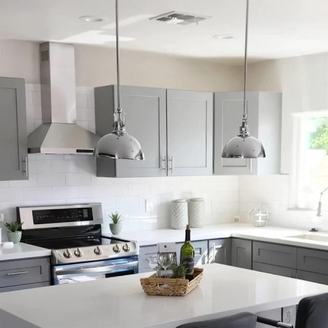 Alt view image 7 of 7 - Kira Home Belle 9" Modern Industrial Mini Pendant Light for Kitchen Island