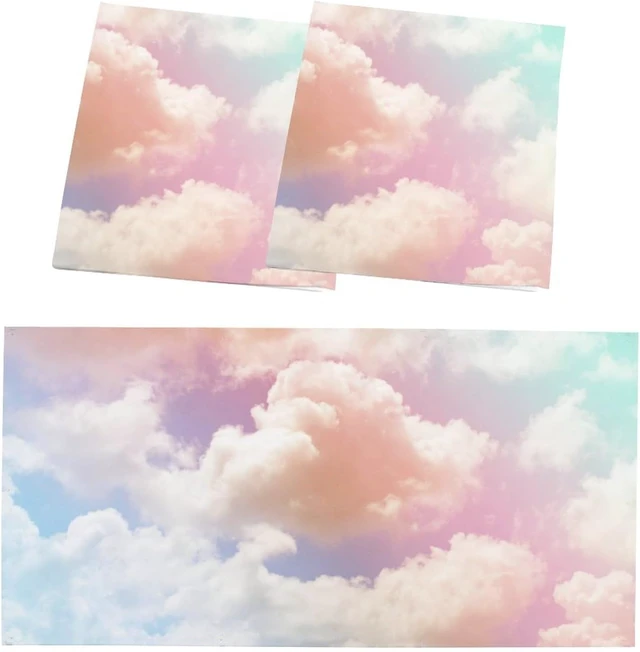 Alt view image 3 of 7 - Fluorescent Light Cover for Classroom - 2 Pcs Colorful Clouds Fluorescent Light Covers, Ceiling Light Covers Shade Panel Coverings for Office Classroom Home Drop Ceiling, 4 x 2 Feet