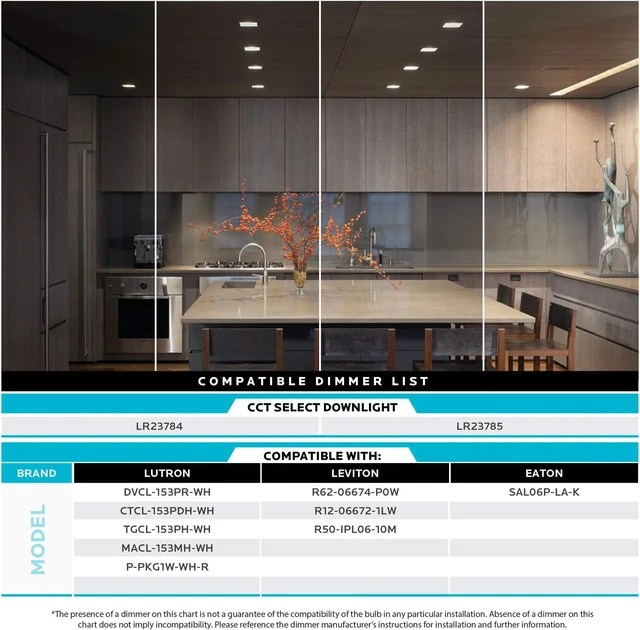 Alt view image 5 of 6 - LUXRITE 4 Inch Square Recessed LED Can Lights, Dimmable, CRI 90 (4 Pack)