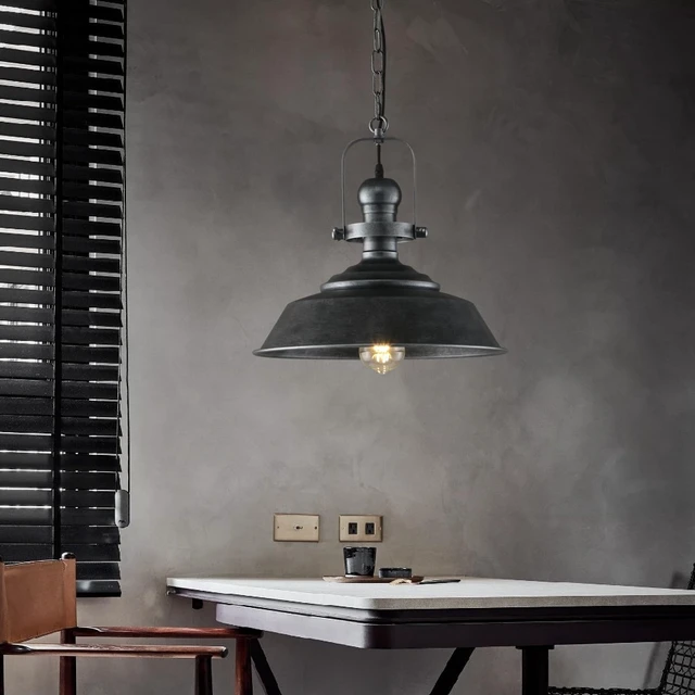 Alt view image 2 of 7 - 14.2" Farmhouse Pendant Light for Kitchen Island, Oil Rubbed Bronze Fixture