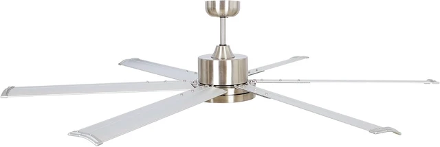 Alt view image 7 of 7 - Industrial Ceiling Fans with Lights and Remote, 65 Inch Large Ceiling Fan