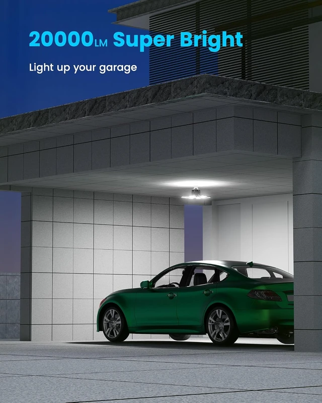 Alt view image 5 of 7 - 200W Motion Sensor Garage Light, 2000LM, E26 Screw in, 1 Pack