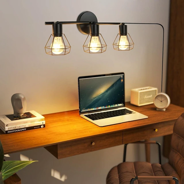 Alt view image 7 of 7 - LTBLIGHT 3-Light Plug in Ceiling Light with 16.4ft Power Cord & Switch