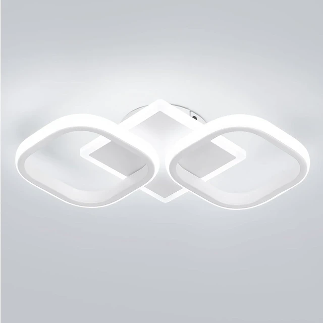 Main image of ElDISUNY Modern Ceiling Lights LED 30w White Elegant Square Lamp LED Ceiling Lights Fixture for Indoor Home Hallway Office Kitchen Living Room Bedroom Dining Room -30w Cool White Light 6000K