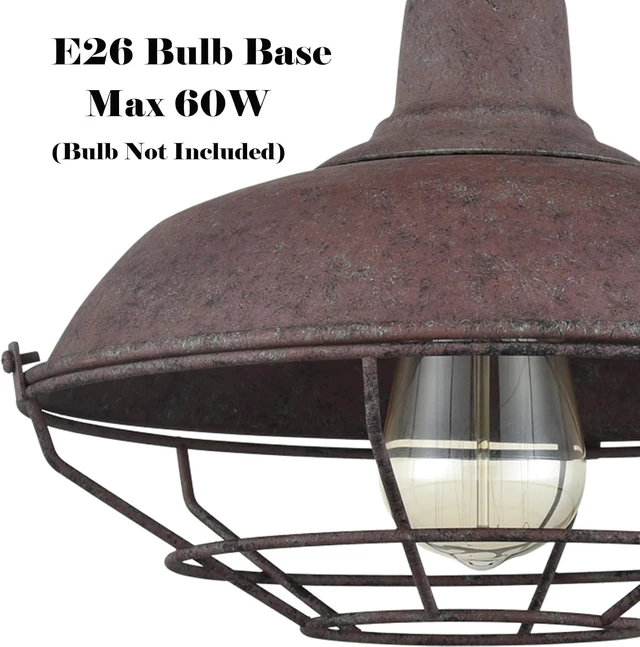 Alt view image 5 of 7 - DAYCENT Semi Flush Mount Ceiling Light Barn Style Light Fixtures