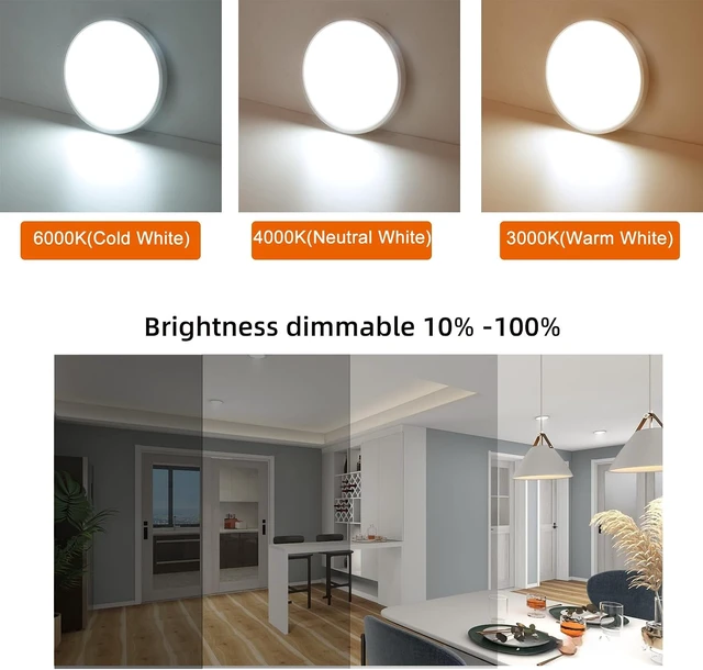 Alt view image 5 of 6 - 12 Inch Motion Sensor LED Ceiling Light, White