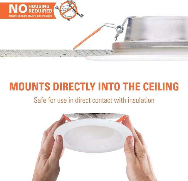 Alt view image 3 of 7 - HALO LT 4 inch Baffle Canless LED Recessed Light 5CCT 650 lm