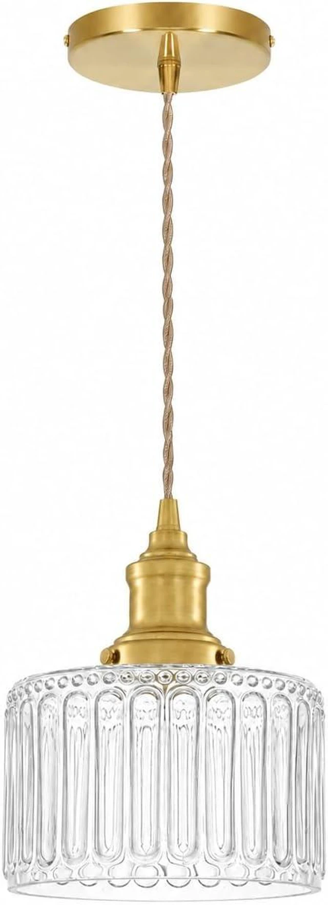 Main image of Vintage Pendant Lights for Kitchen Gold Hanging Light for Hallway