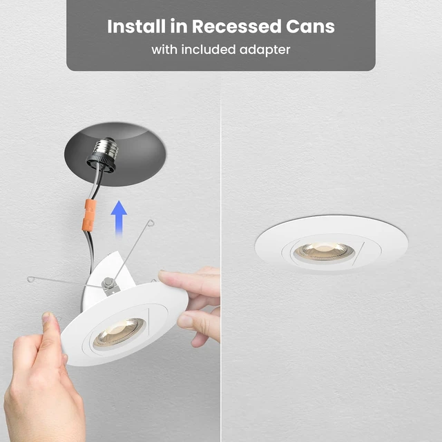 Alt view image 3 of 7 - Feit Electric 5/6 Inch LED Directional Downlight, 75W Eq, 5CCT Selectable