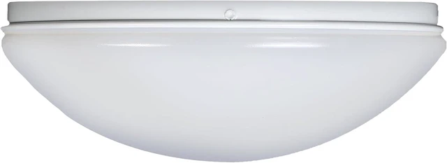 Main image of Designers Fountain EnviroLite Flush Mount Ceiling Light, 11 Inch LED Round Glass Lighting Fixture for Kitchen, Bedroom, Bathroom, and Hallway, White, EV1011C5C-06