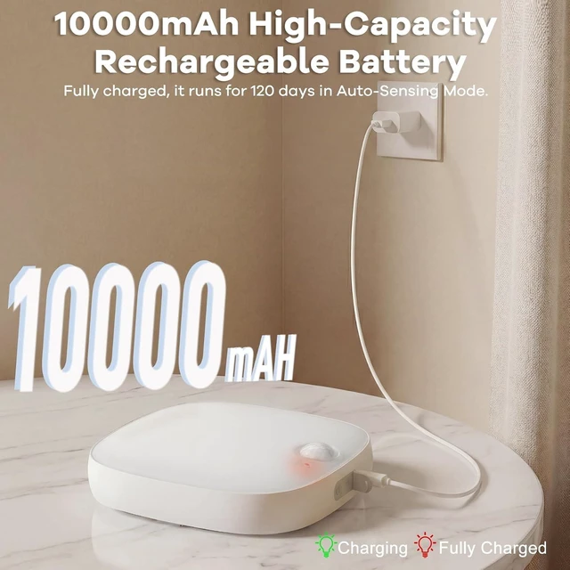 Alt view image 6 of 7 - Shower Light IP65 Waterproof, Motion Sensor Ceiling Light Rechargeable