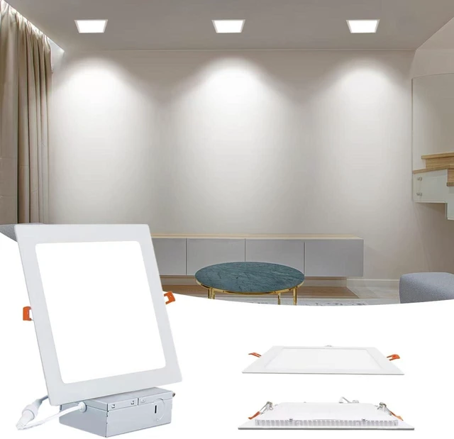 Main image of Square 8 Inch Recessed Light,18W 6000K Daylight,No Dimmable 4Pack