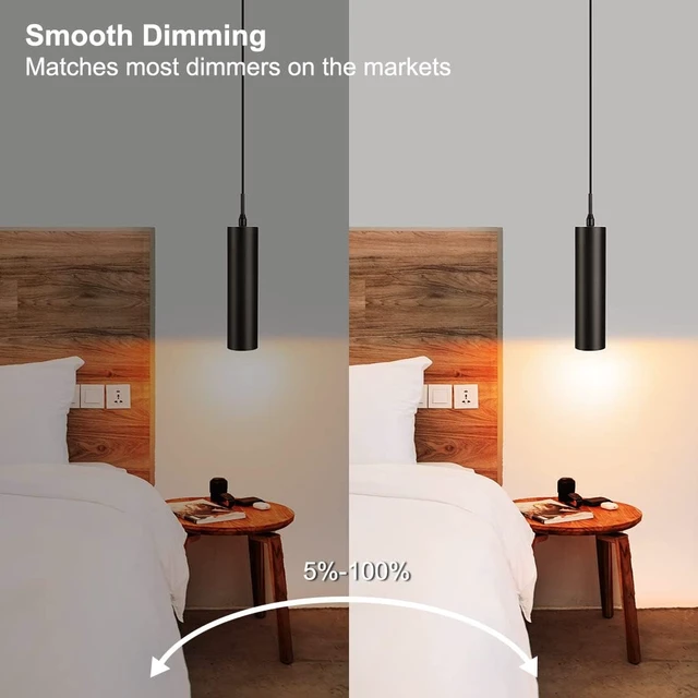 Alt view image 5 of 6 - DAKASON Black Pendant Light, LED Modern Pendant Light Fixture for Kitchen Island, Industrial Pendant Lighting for Dining Room, Vintage Chandelier to Decor Living Room, Hallway (1Pack)