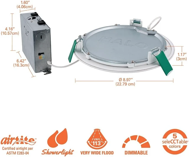 Alt view image 2 of 7 - HALO HLB Canless LED Recessed Lighting 8 inch 5CCT 1600lm