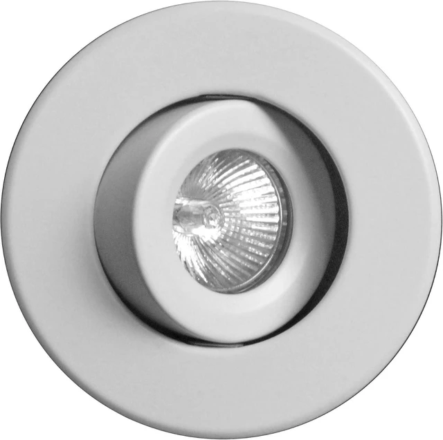 Alt view image 4 of 7 - NICOR Lighting 4 inch White Recessed Gimbal Trim for MR16 Bulb (14558WH) - (Bulb Not Included)